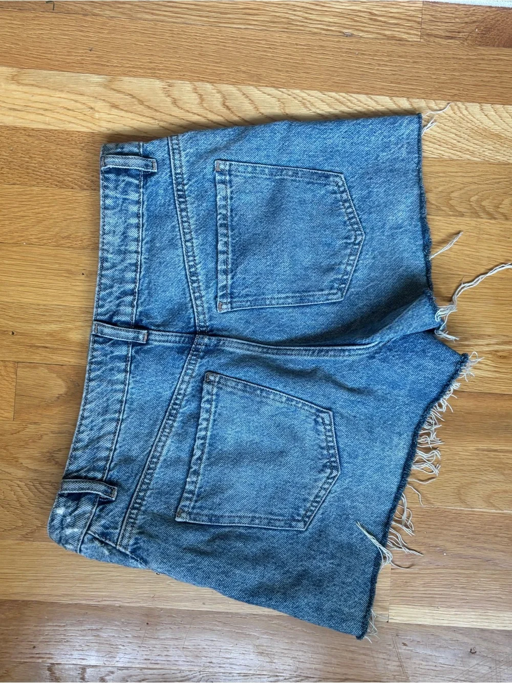 Garage Light Blue Denim Jean Shorts